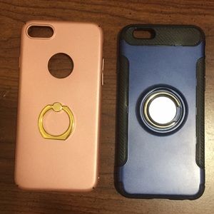 iPhone 6 phone cover with holding ring.
